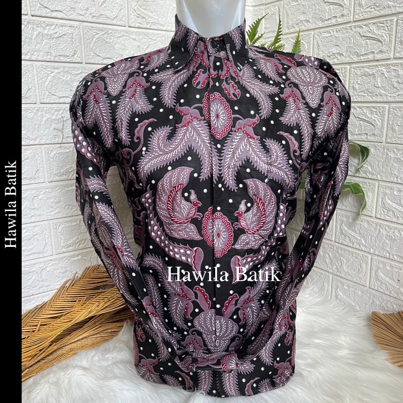 Baju Batik Couple Ayah dan Anak Navy