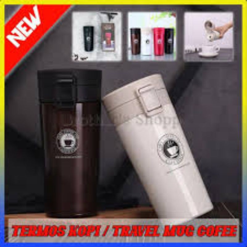 [400gr] T220 | TERMOS KOPI / VACUUM TUMBLER GELAS MUG COFFEE PANAS DINGIN CFD26