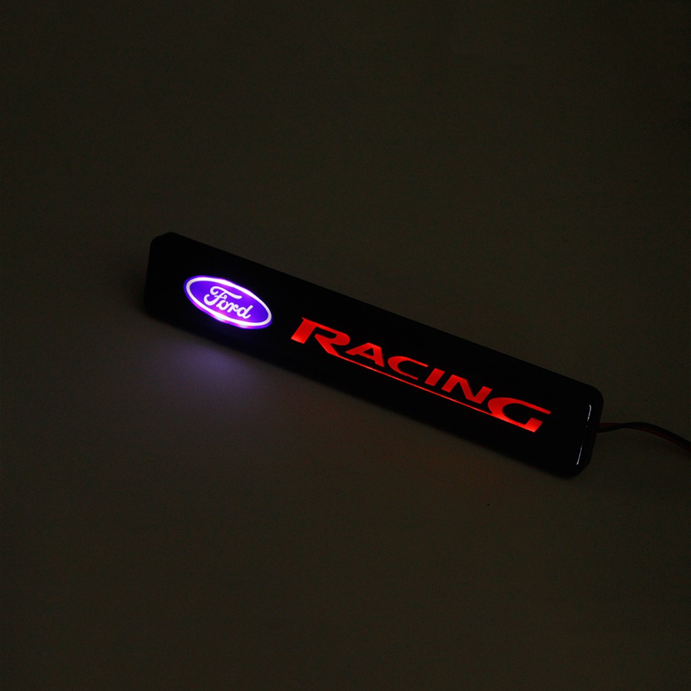 Dengan lampu LED Stiker Lencana Grille Depan Mobil With LED light Car Front Grille Emblem Badge Stickers For FORD Mustang Territory RANGER EVEREST FOCUS FIESTA Ecpsport