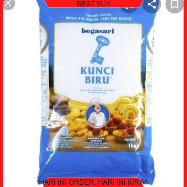 

Tepung terigu kunci biru 1kg