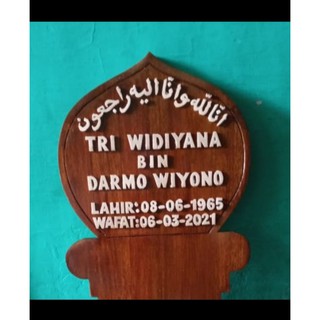 Papan Nama Nisan Kayu 90 X 30 X 2 Cm Clasik Shopee Indonesia