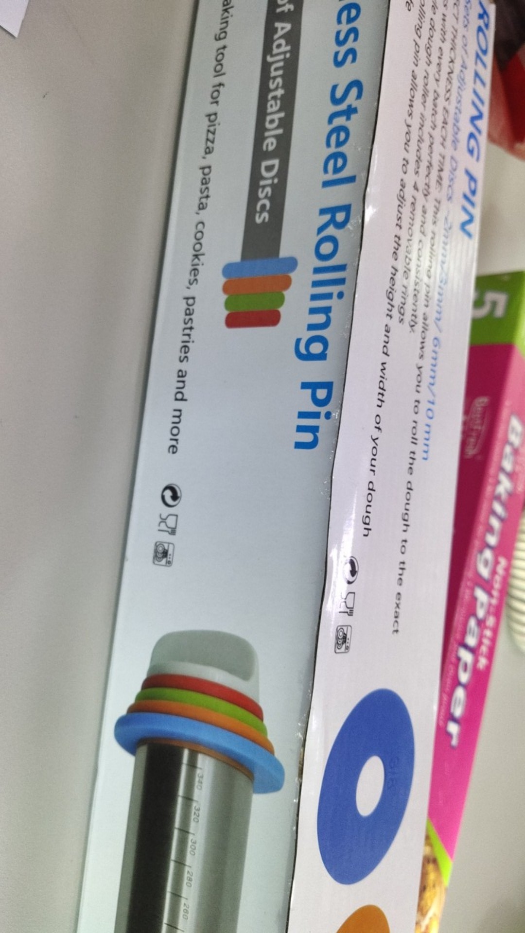 Aigootan Medan Rolling Pin Stainless Steel / Penggiling Adonan Anti Karat / Non Stick Roller