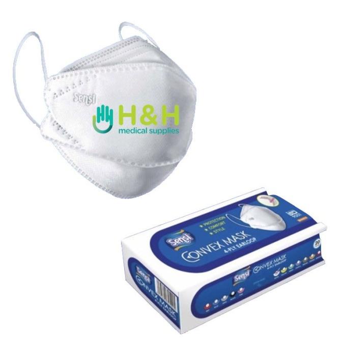 Masker Sensi Convex Mask 4ply / Masker Sensi 4ply / Sensi Convex Mask