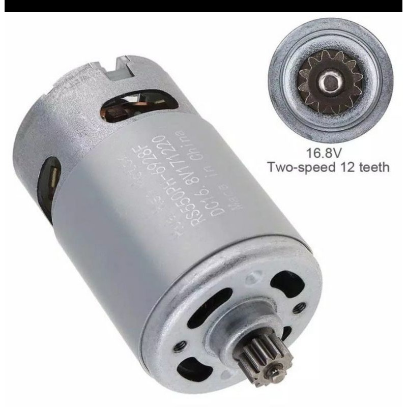 motor dinamo dc bor cordless baterai 16,8v