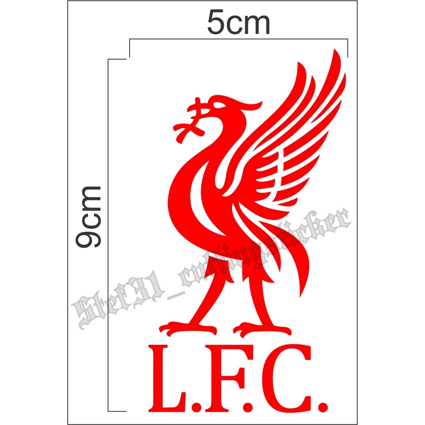 

sticker cutting logo liverpool, logo L. F. C