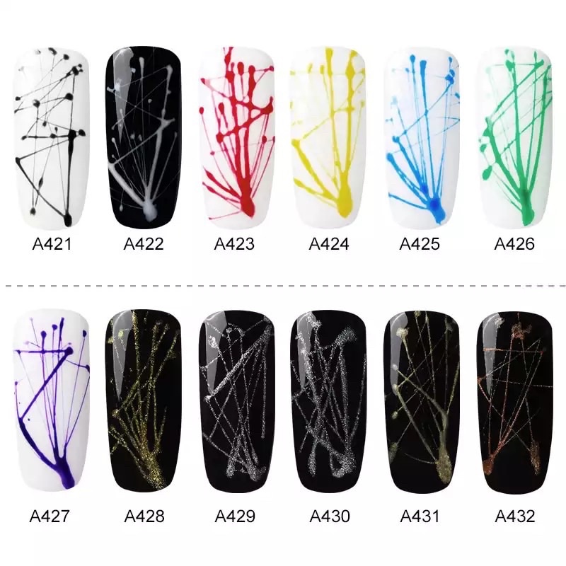 SPIDER GEL METAL SPIDER GEL ROSALIND 5 ML HIASAN NAIL ART GEL POLISH