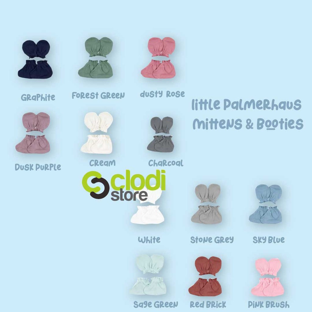 LITTLE PALMERHAUS Mittens Sarung tangan dan Booties Bayi Palmerhaus Libby Boboko Premium