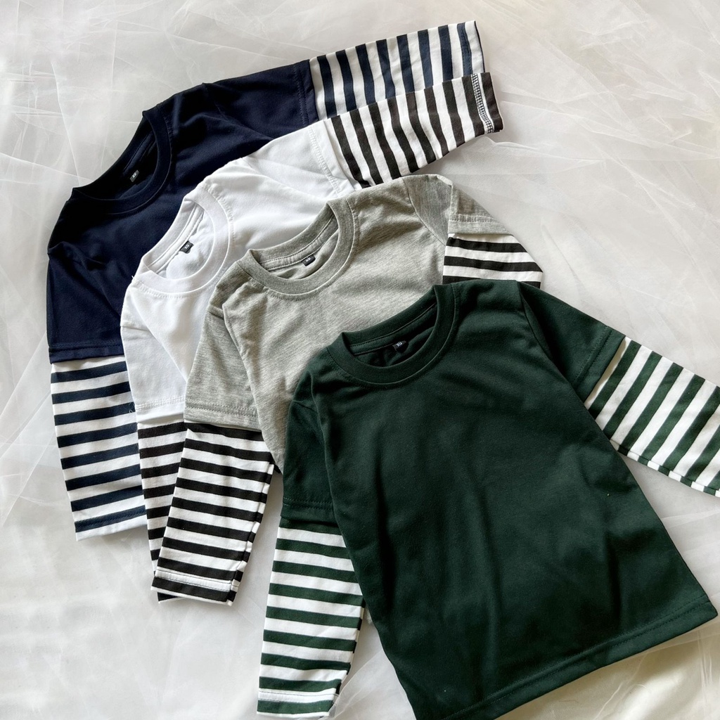 BOA LONGSLEEVE | Stripe double layer Unisex 1-5th