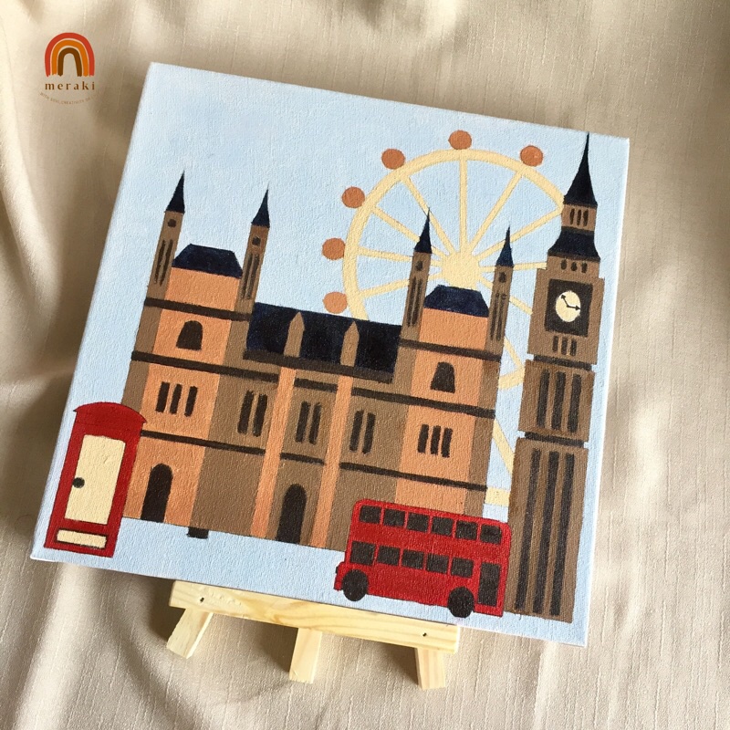 

PAINT BY NUMBER KIT premium kanvas 25 x 25 cm