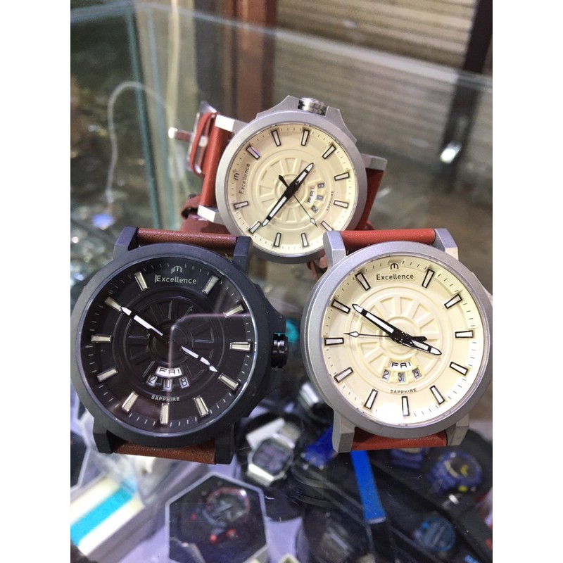 Jam Pria Elegant Excellence Saphire Original