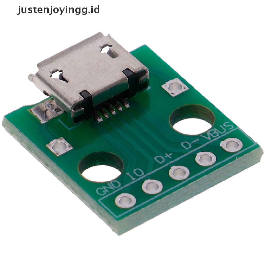 10 Pcs Papan Konektor Konverter MICRO USB Ke DIP Adapter 5 Pin Female PCB