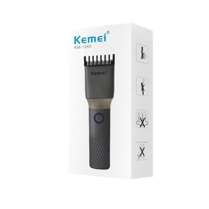 Kemei KM-1245 Alat Cukur Rambut Hair Trimmer Shaver Clipper