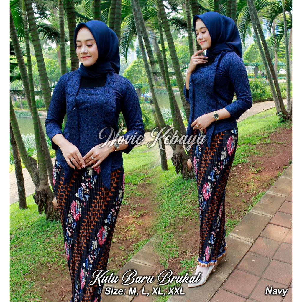 HARGA PROMO  STELAN KUTUBARU BROKAT LENGAN PANJANG