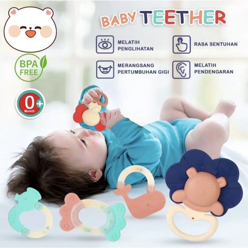 Teether / Mainan Gigitan Bayi / Mainan Tumbuh Gigi Bayi