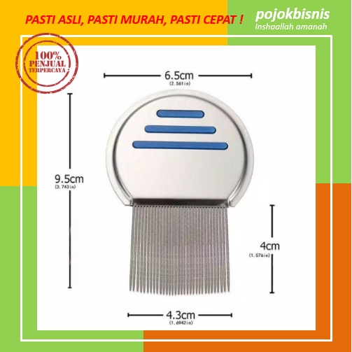 SISIR KUTU AJAIB METAL / SERIT KUTU / SISIR SERIT / SISIR RAMBUT KUTU BAHAN METAL / SISIR KETOMBE