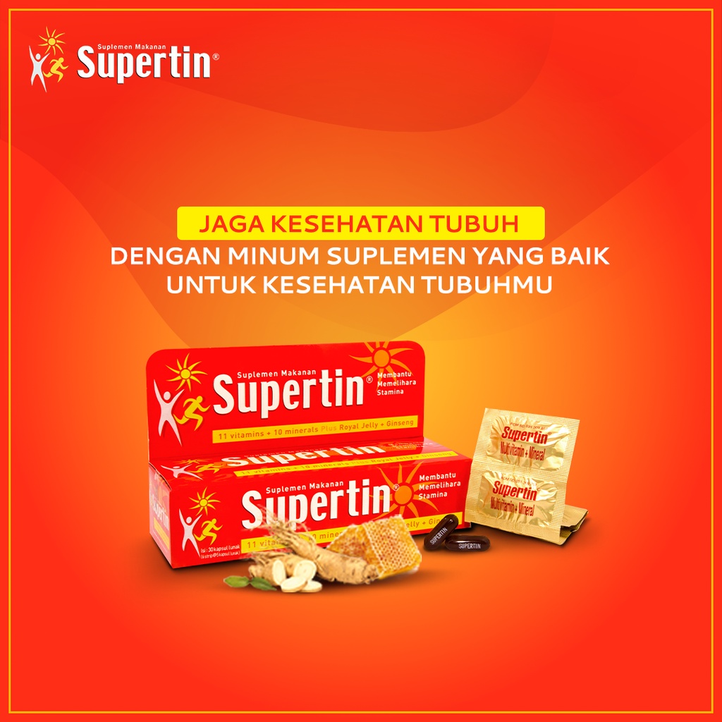 Supertin Multivitamin + Royal Jelly + Ginseng 30 Caps / Box