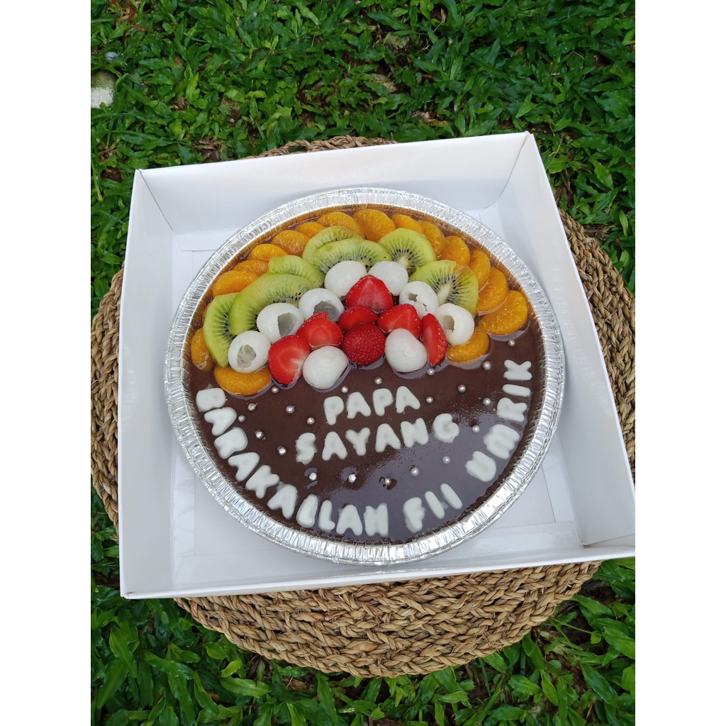 

Puding Dark Chocolate (bulat) bisa custom tulisan