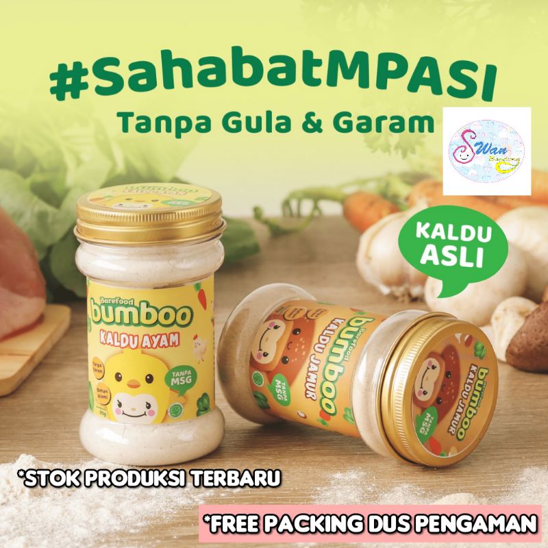 BUMBOO Kaldu Anak MPASI NO MSG - Tanpa Gula dan Garam Kaldu Ayam Jamur