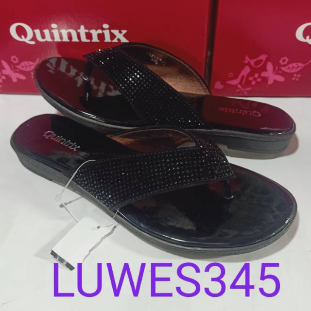  SANDAL  QUNTRIK BY CALBI  KAX 1710 WARNA HITAM  37 SAMPAI 40 