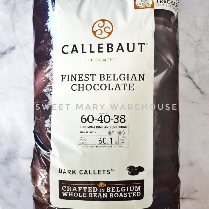 

CALLEBAUT CHOCOLATE 60% 250GR CALLEBAUT 60-40-38 DARK NOIR 60.1% 60,1%