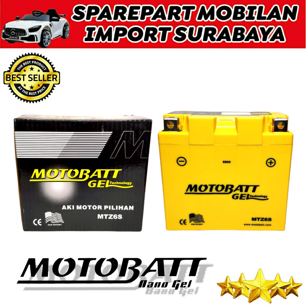 AKI KERING ASLI PROMO MOTOBATT MTZ6S ORIGINAL ACCU MOTOR HONDA VARIO SATRIA SCOOPY YTZ6V GTZ6S CBR