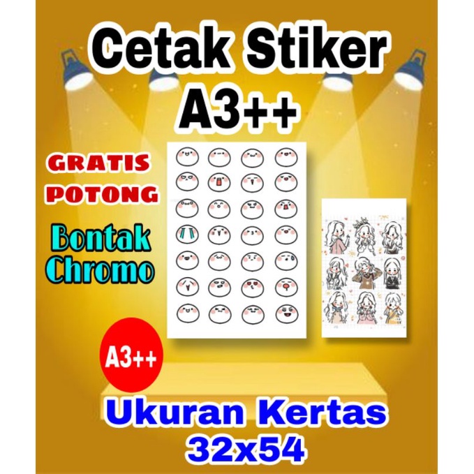 

CETAK STIKER LABEL KEMASAN/MAKANAN/MINUMAN A3++ JOMBO