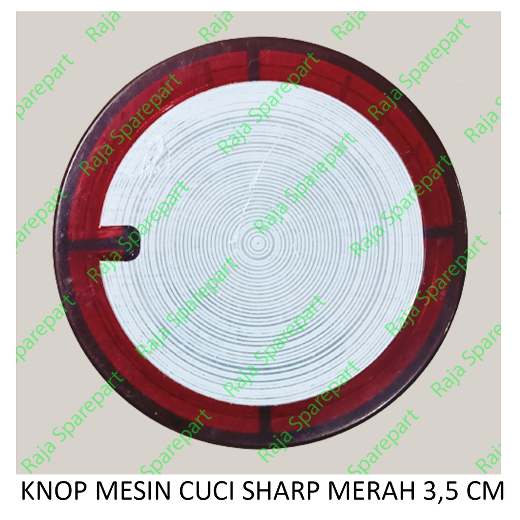 KNOP MESIN CUCI SHARP MERAH 3,5 CM