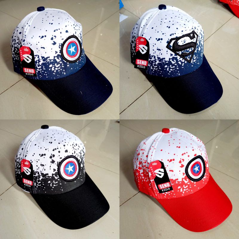 Topi Anak Laki Laki kapten amerika/Avengers/transformers