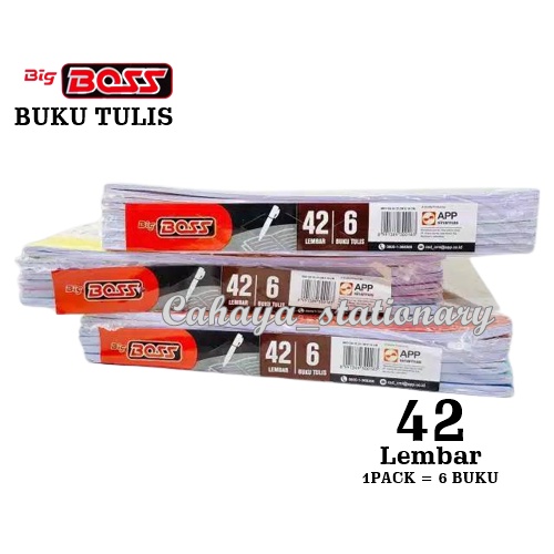 Buku Tulis Big Boss 42 1pack isi 6 buku