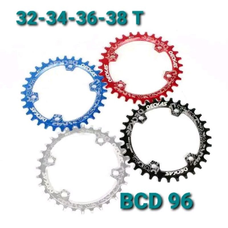 Chainring BCD 96 NARROW WIDE 32t 34 36t 38t alloy cnc chainring deckas snail motsuv