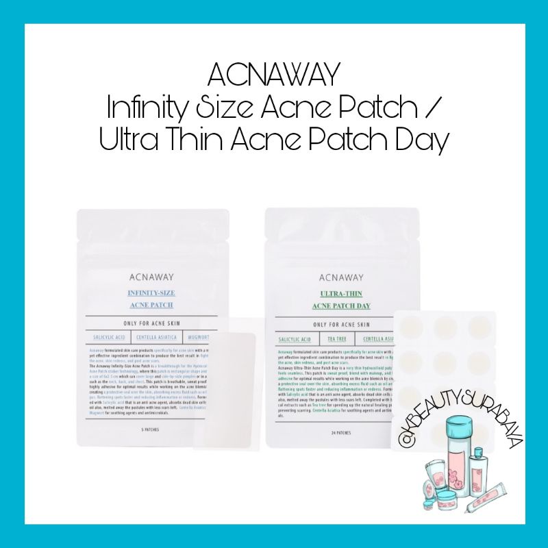 ACNAWAY Infinity Size Acne Patch / ACNAWAY Ultra Thin Acne Patch Day / ACNAWAY Patch / ACNAWAY Stubborn Acne Cream