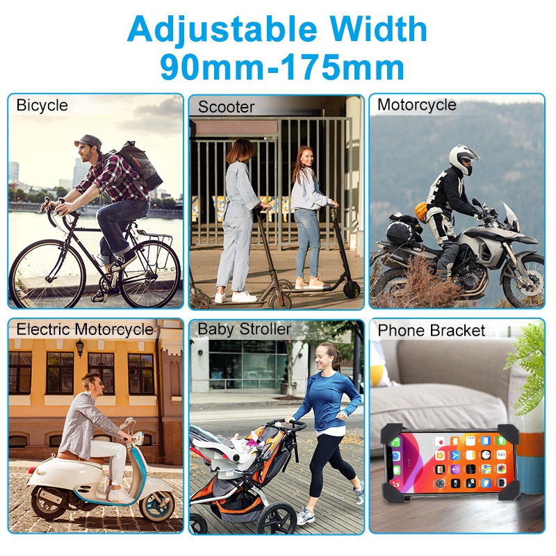 Bracket Dudukan Handphone Bahan CNC Alloy Untuk Setang Sepeda Listrik 2022