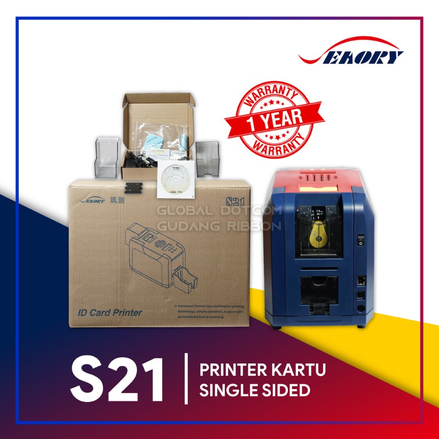 PRINTER ID CARD SEAORY S21 SINGLE SIDE 300 DPI USB CETAK KARTU PVC