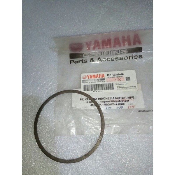 1S7 E6384 00 original ygp yamaha Genuine Parts nos besi plat ring kampas kopling kecil Jupiter MX ol