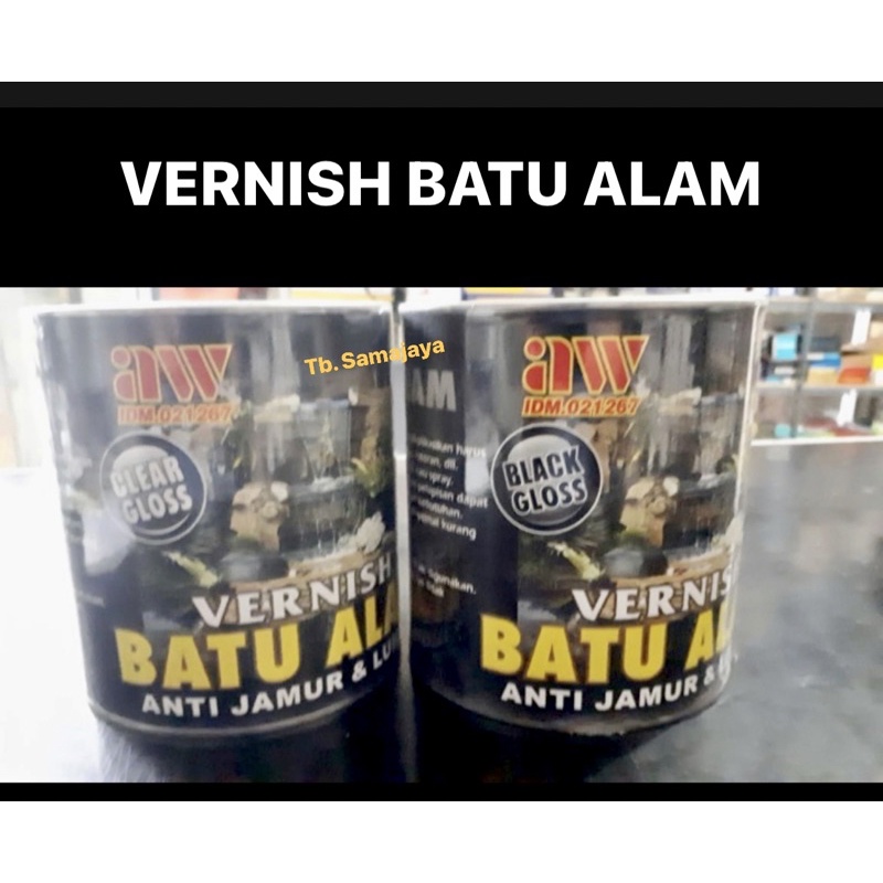 Vernish Batu Alam ANTI JAMUR & LUMUT . Pelapis cat batu alam