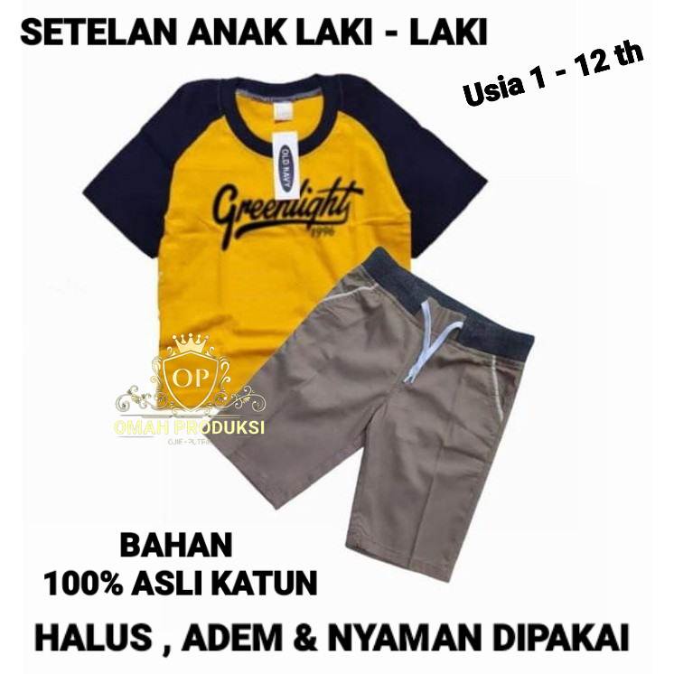 Setelan anak Laki Laki , Setelan Anak Kaos Celana Pendek , Setelan Anak Umur 1 2 3 4 5 6 7 8 9 10 ta