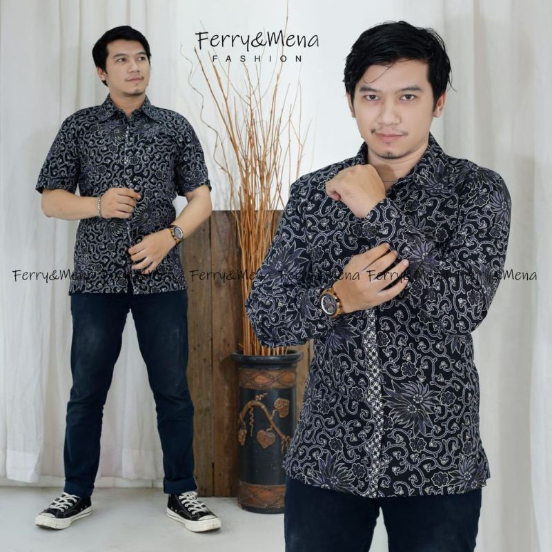 Kemeja Cowok / Batik / Kemeja Batik Pria / Kemeja / Batik Pria Lengan Panjang / Kemeja Batik