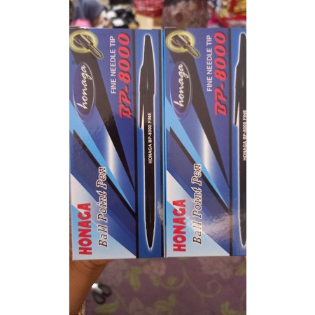 

(90gr) 1pak pen pulpen honaga bp 8000 isi 12pcs