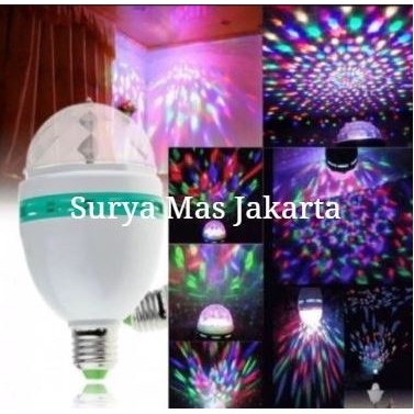 Lampu Disco LED Full Colour Rotating Lampu Hias LED Lampu Party LED