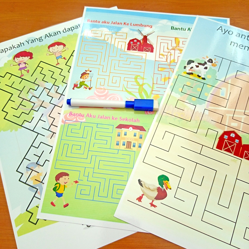 Edukasi Anak Wipe And Clean Worksheet