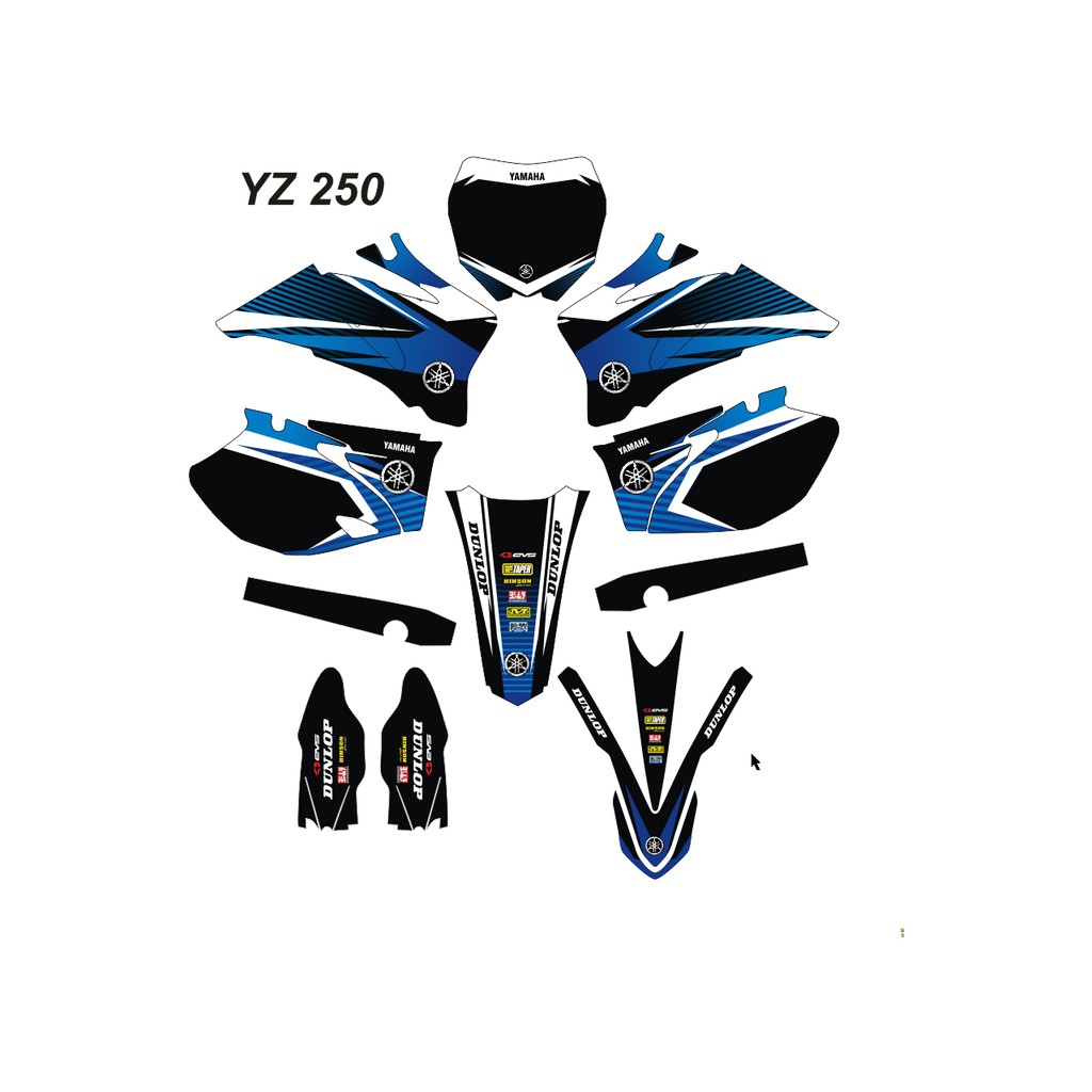 Stiker Decal YAMAHA YZ 85 YZ New YZ Modif Bebek Custom Sticker (4)