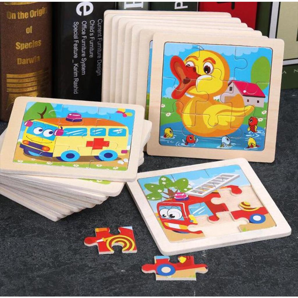 T24 - Puzzle Anak / Mini woodern puzzle mini 10cm / jigsaw puzzle