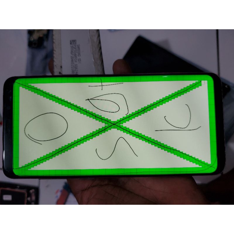LCD SAMSUNG S9 PLUS MINUS GRENSCREEN