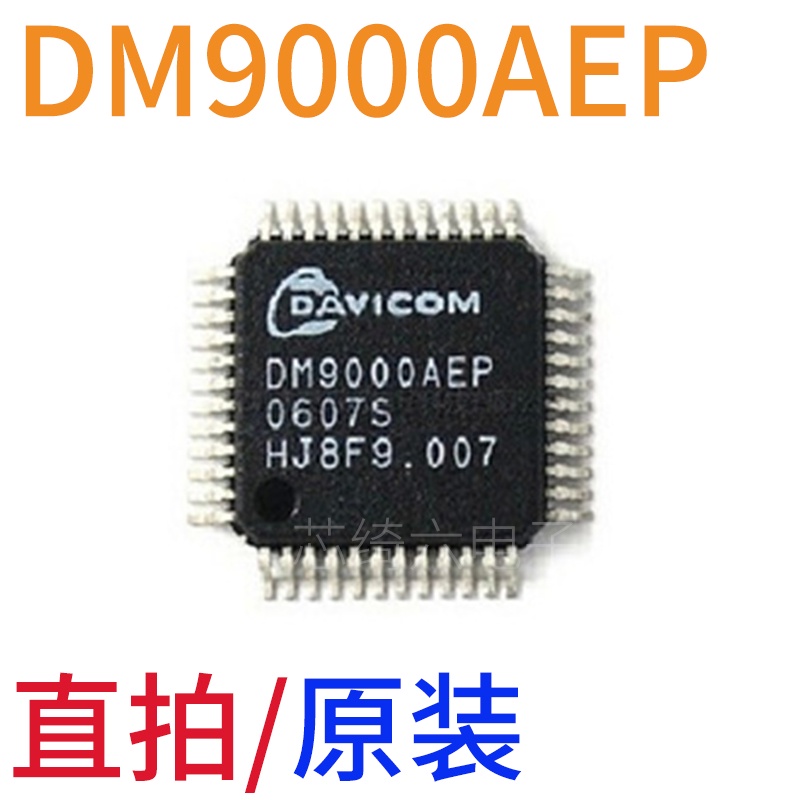 Dm9000aep DM9000CEP Paket Kartu Jaringan LQFP-48 Chip Ethernet Kontrol IC