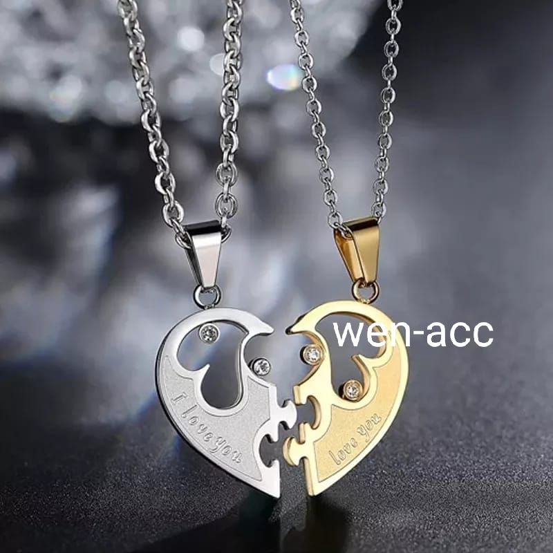 Kalung Kopel Titanium Pria dan Wanita V5