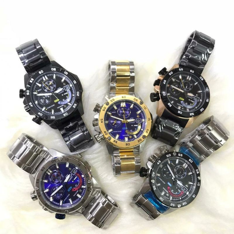 JAM TANGAN PRIA WANITA | RANTAI | KULIT | KARET | MURAH | PRIA CASIO EDIFICE EFR558 ORIGINAL
