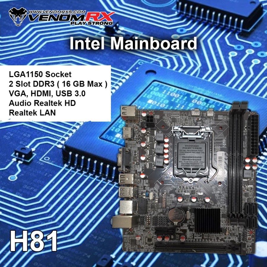 Motherboard VENOMRX INTEL H81 LGA1150