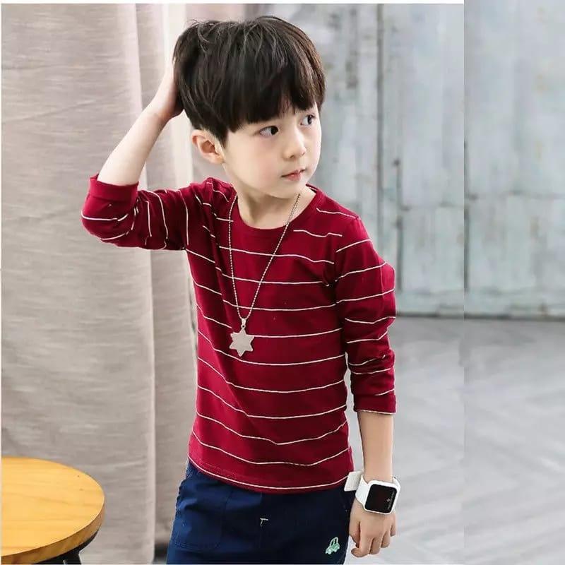 BEFAST - ZTL OOTD Atasan Kaos Anak MIRARI / KAOS ANAK LUTTERY UNISEX / Atasan Lengan Panjang Anak / Fashion Anak Laki-Laki / Tshirt Motif Garis-Garis / Pakaian Casual Anak Laki-Laki / Kaos Anak Jalan-Jalan / Keluaran Terbaru 2022