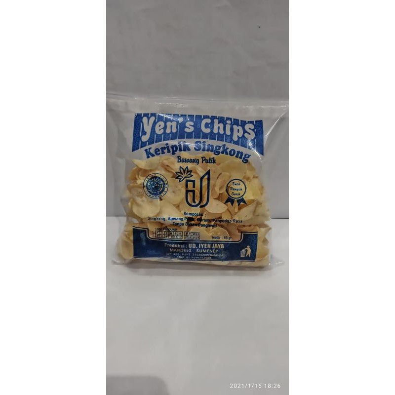

Keripik Singkong Madura Rasa Bawang Putih