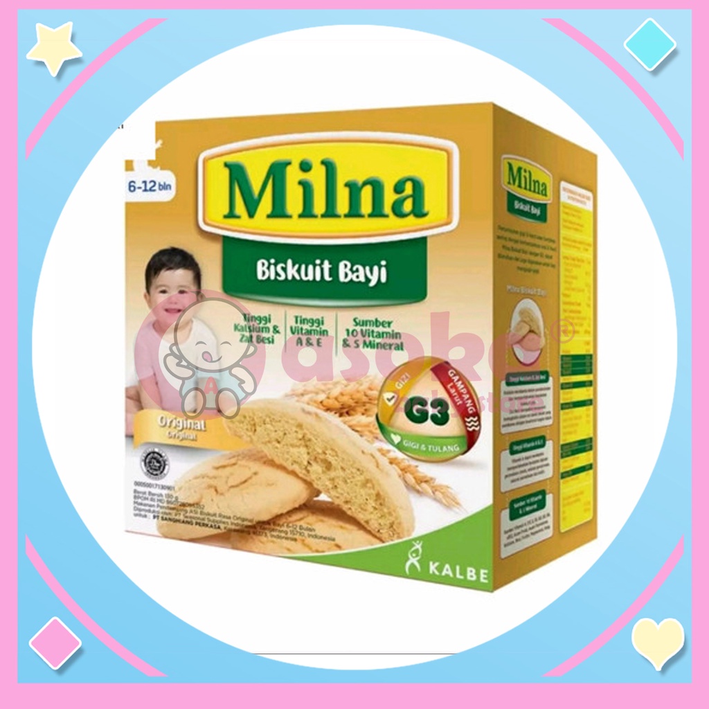 Milna Biskuit Bayi 6+ Original 130gr ASOKA